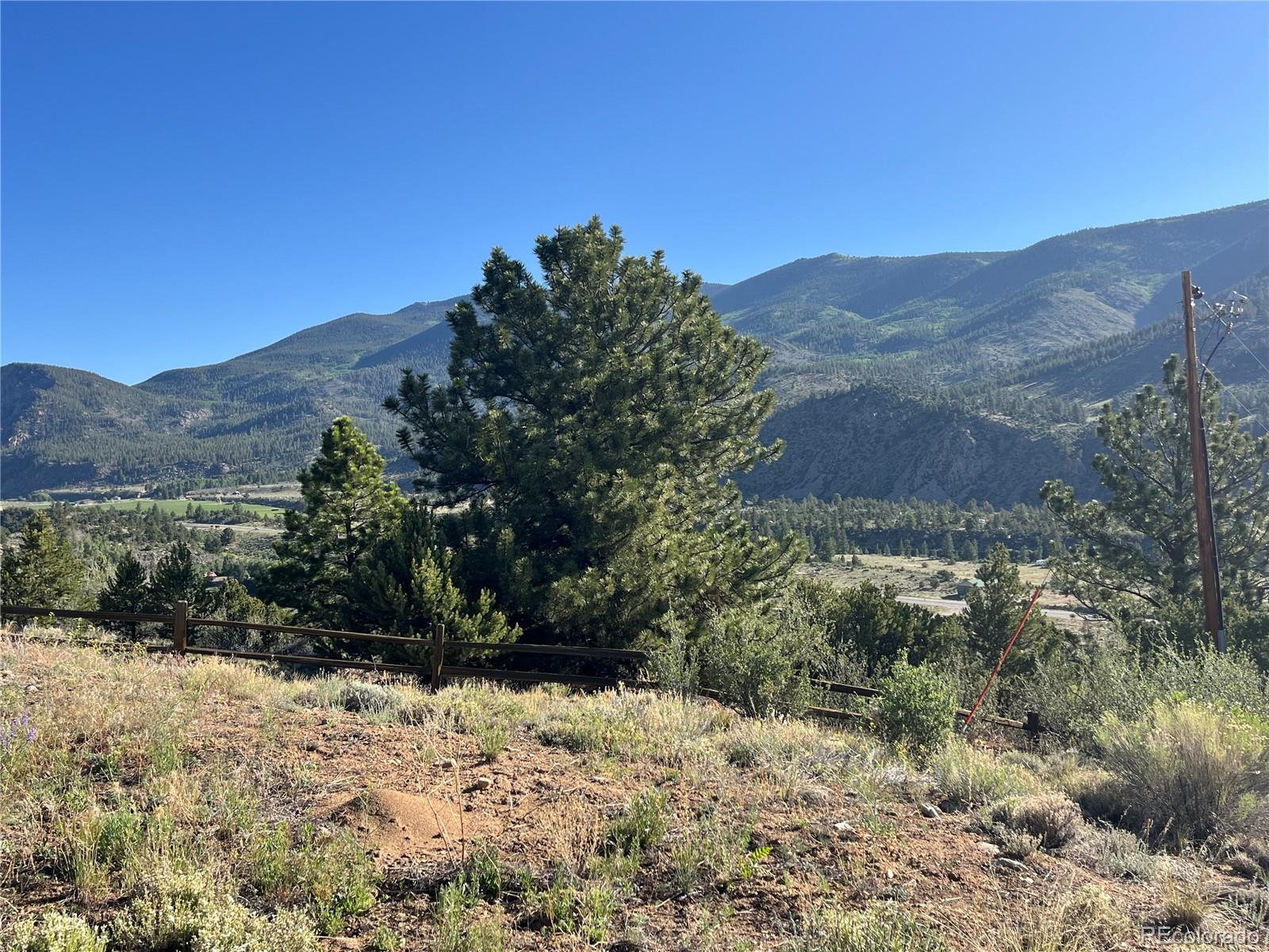 18322 South Lake Road Buena Vista, CO 81211 - Photo 2 of 22 a view of a yard with a mountain in the background