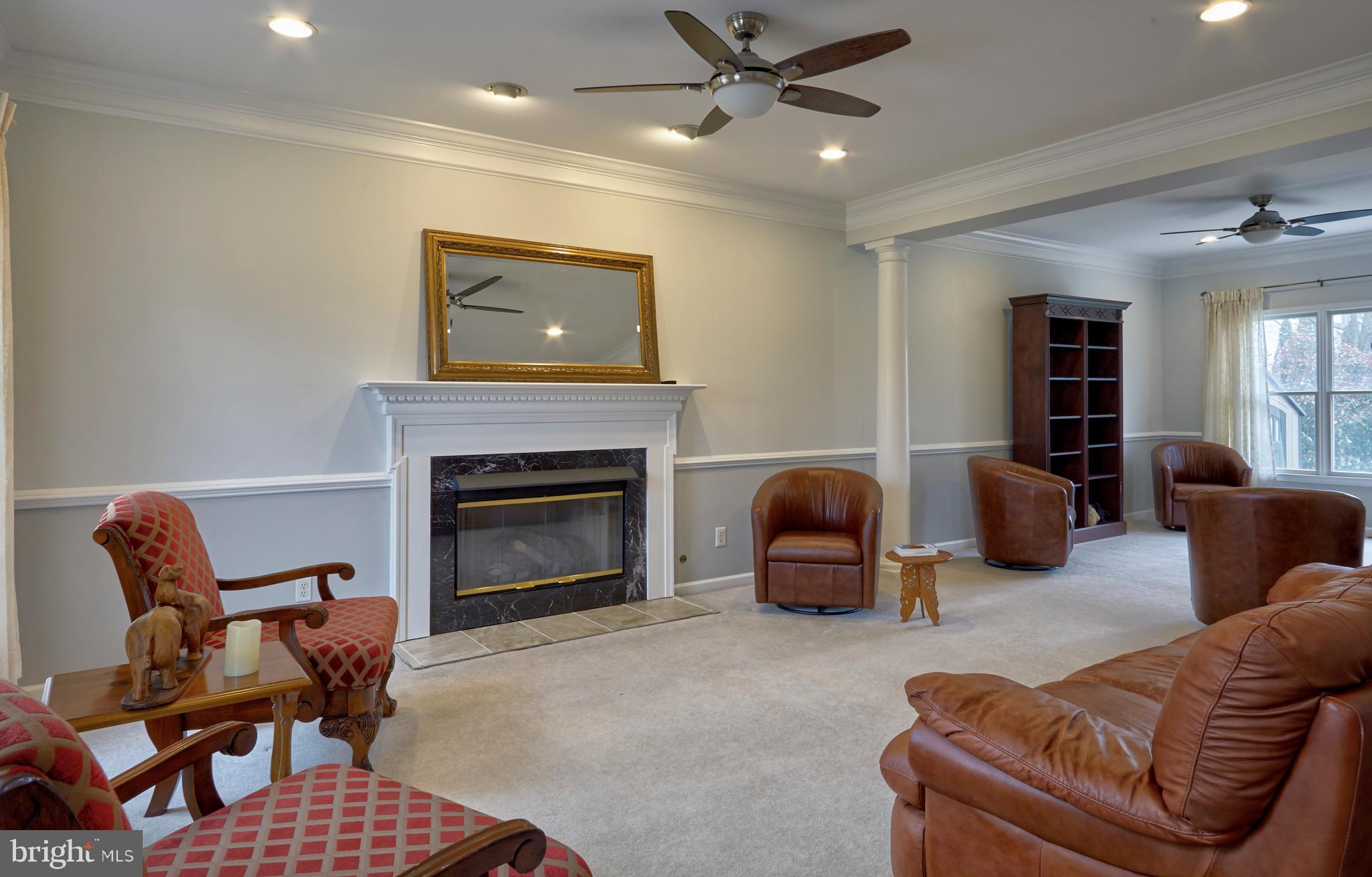 50 Brooks Road Moorestown, NJ 08057 - Photo 14 of 47 Formal living room with NEW gas fireplace