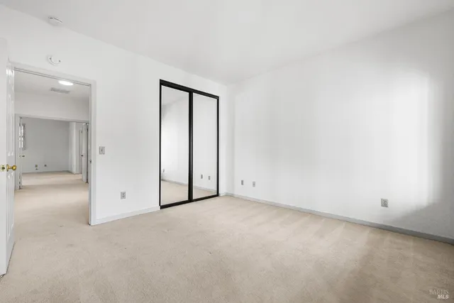 a view of a street from a window