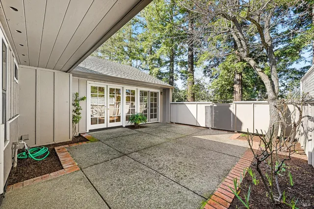 a view of garage with furniture