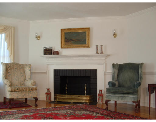 249 Rice Road Wayland, MA 01778 - Photo 5 of 26 a living room with furniture and a fireplace