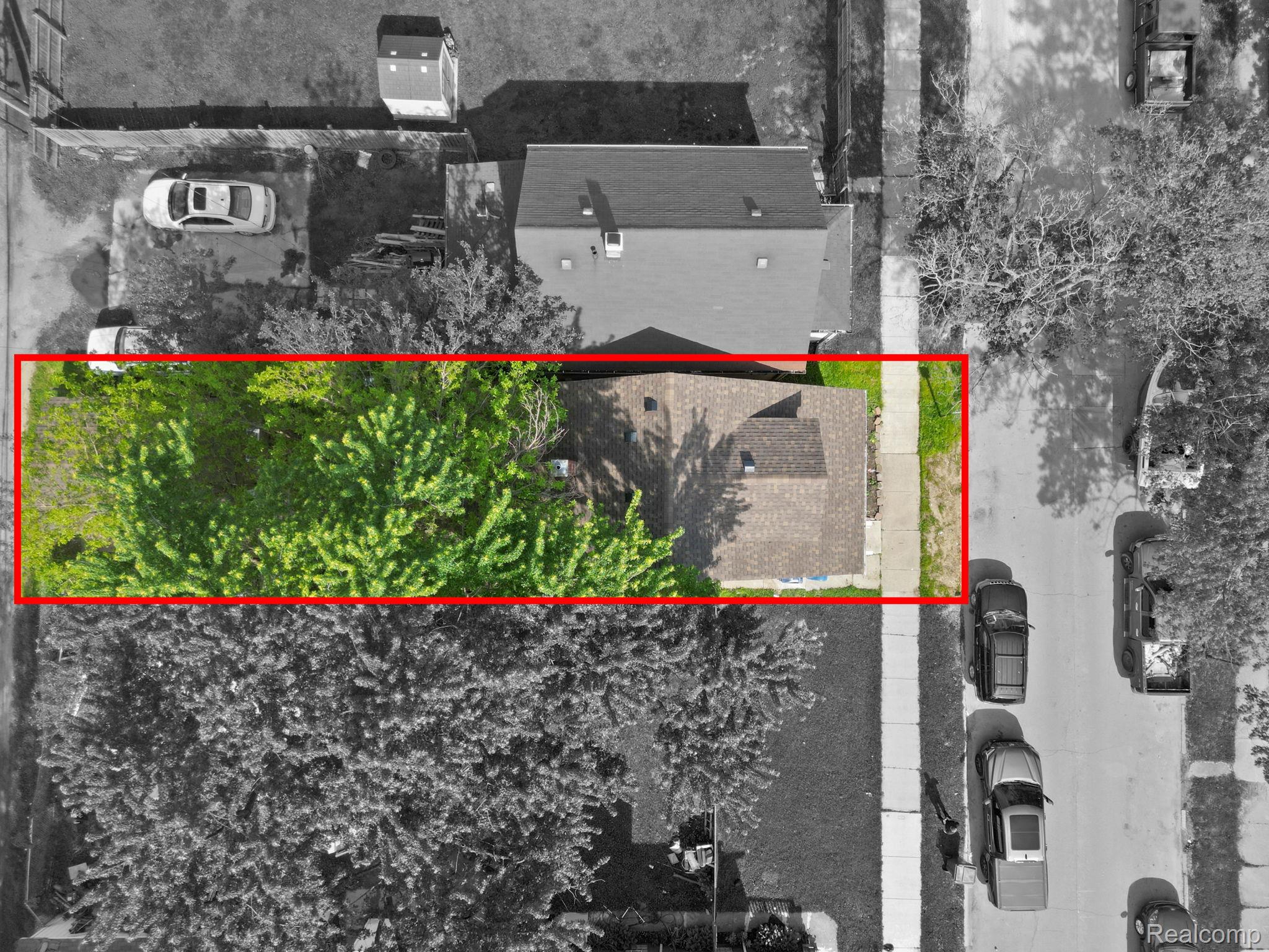 74 Pine Street River Rouge, MI 48218 - Photo 24 of 28 View of property location featuring property parcel outlined