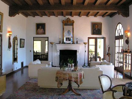 1811 El Encanto Road Santa Barbara, CA 93103 - Photo 5 of 14 a living room with furniture and a fireplace