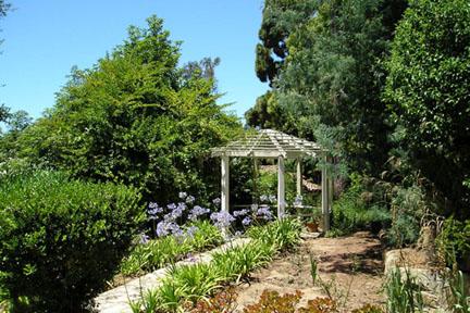 1811 El Encanto Road Santa Barbara, CA 93103 - Photo 10 of 14 a view of a patio with table and chairs and potted plants