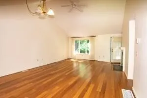 wooden floor in an empty room