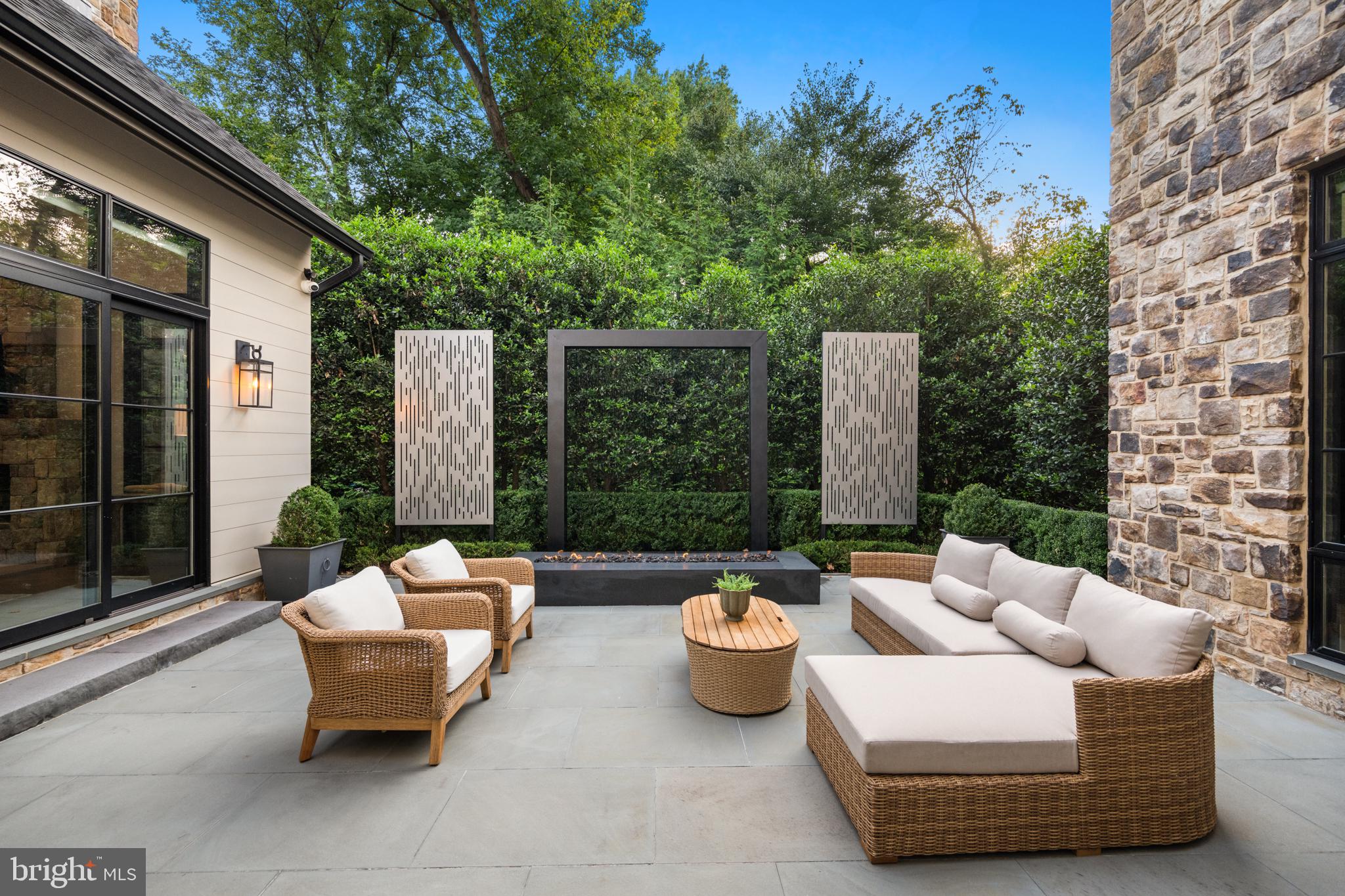 1137 Basil Road McLean, VA 22101 - Photo 81 of 118 serene courtyard, water fall, fire feature