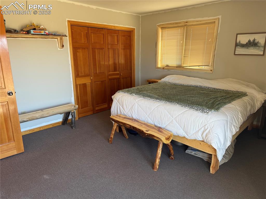 450 Schierl Road Fort Garland, CO 81133 - Photo 33 of 40 a bedroom with a bed and painted walls