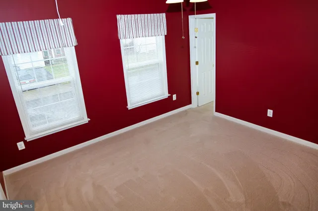 a view of a room with a window