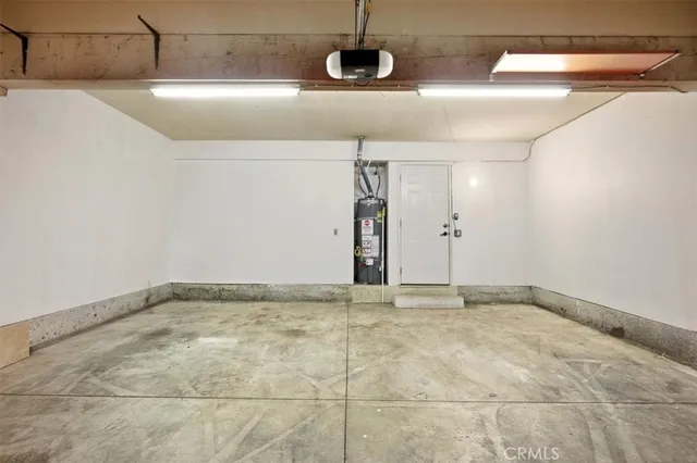 a view of a garage