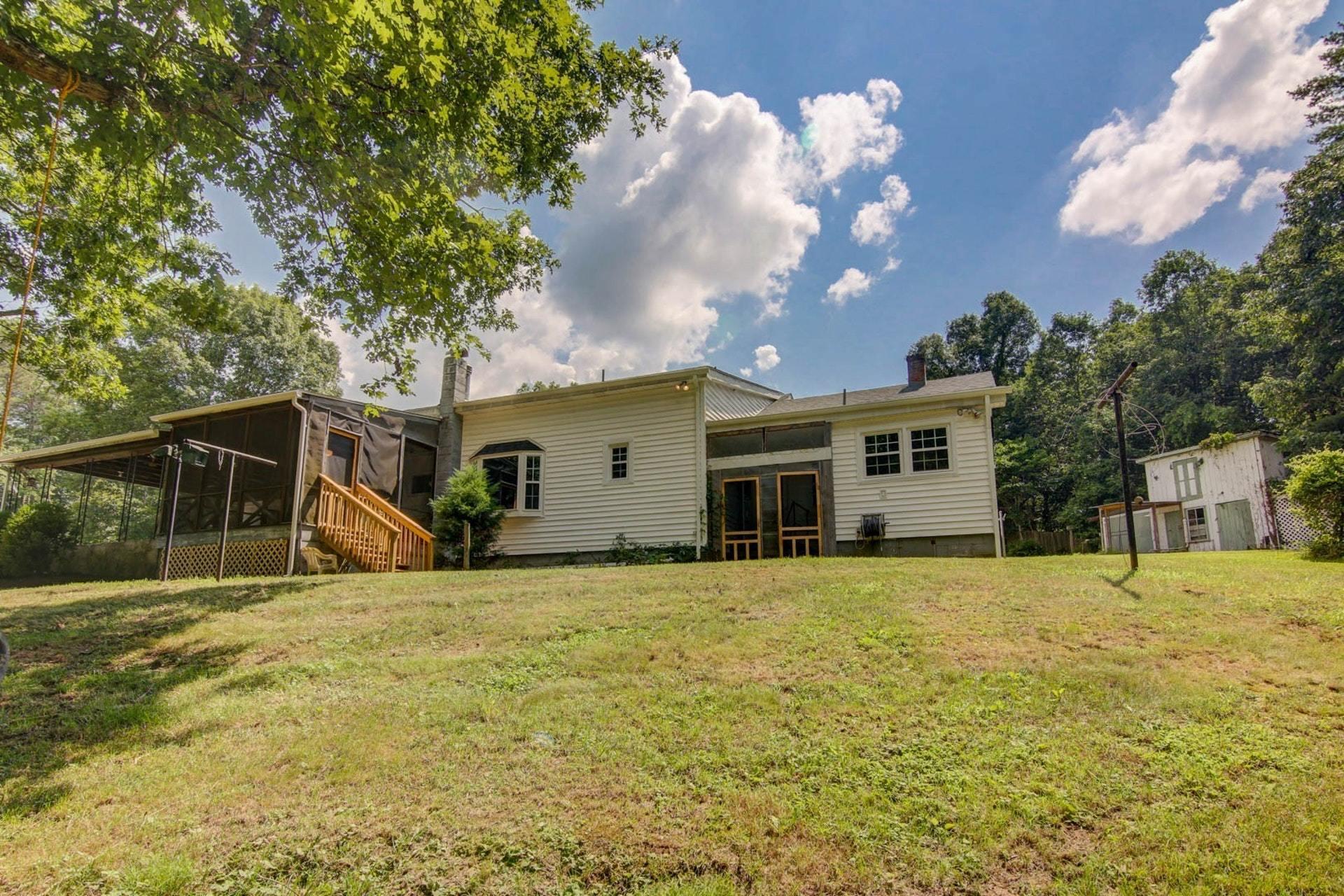 580 Mt Pleasant Church Road Fincastle, VA 24090 - Photo 33 of 39 a view of a house with a yard