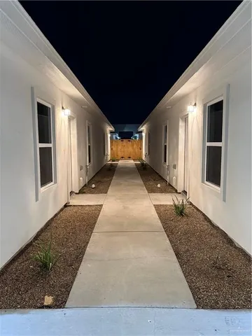 a view of front door