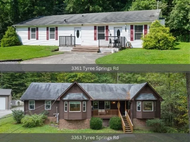 a view of house with a yard