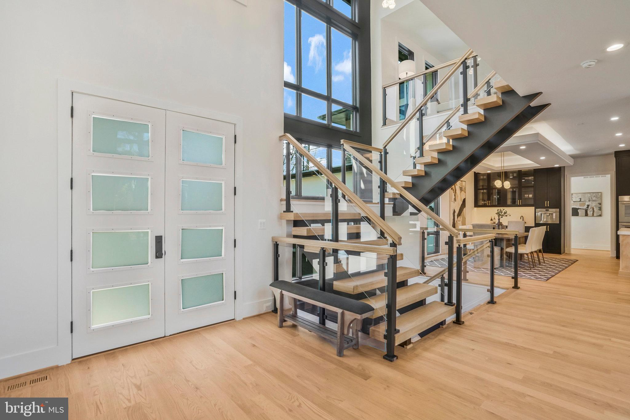 1520 Brookhaven Drive McLean, VA 22101 - Photo 3 of 108 Craftsman style solid oak floating wood stairs