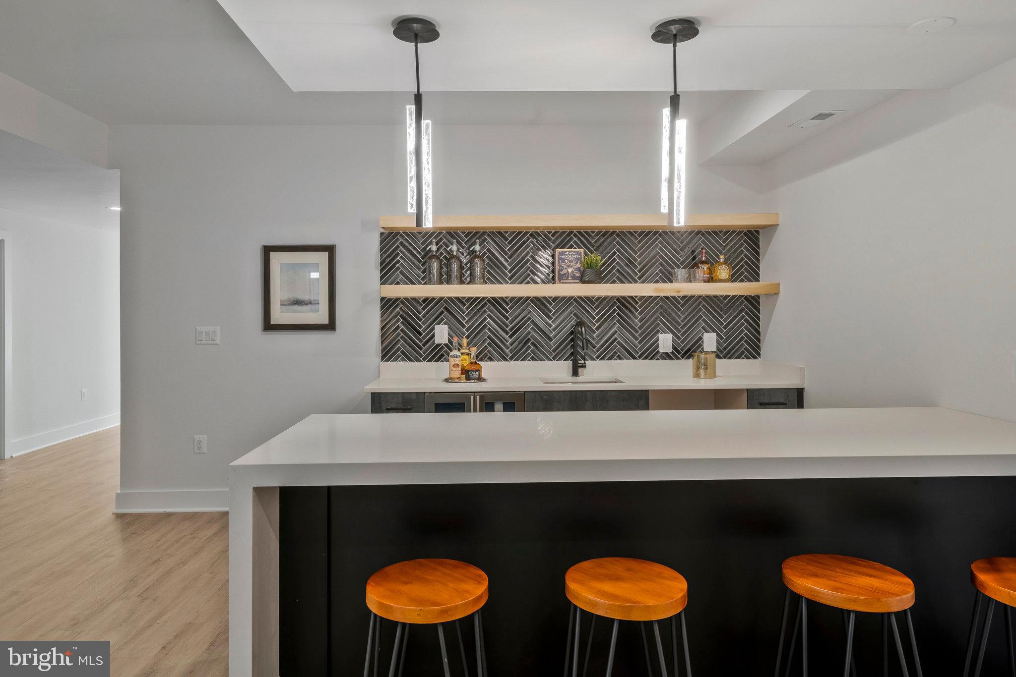 1520 Brookhaven Drive McLean, VA 22101 - Photo 81 of 108 modern wet bar with a separate wine storage room