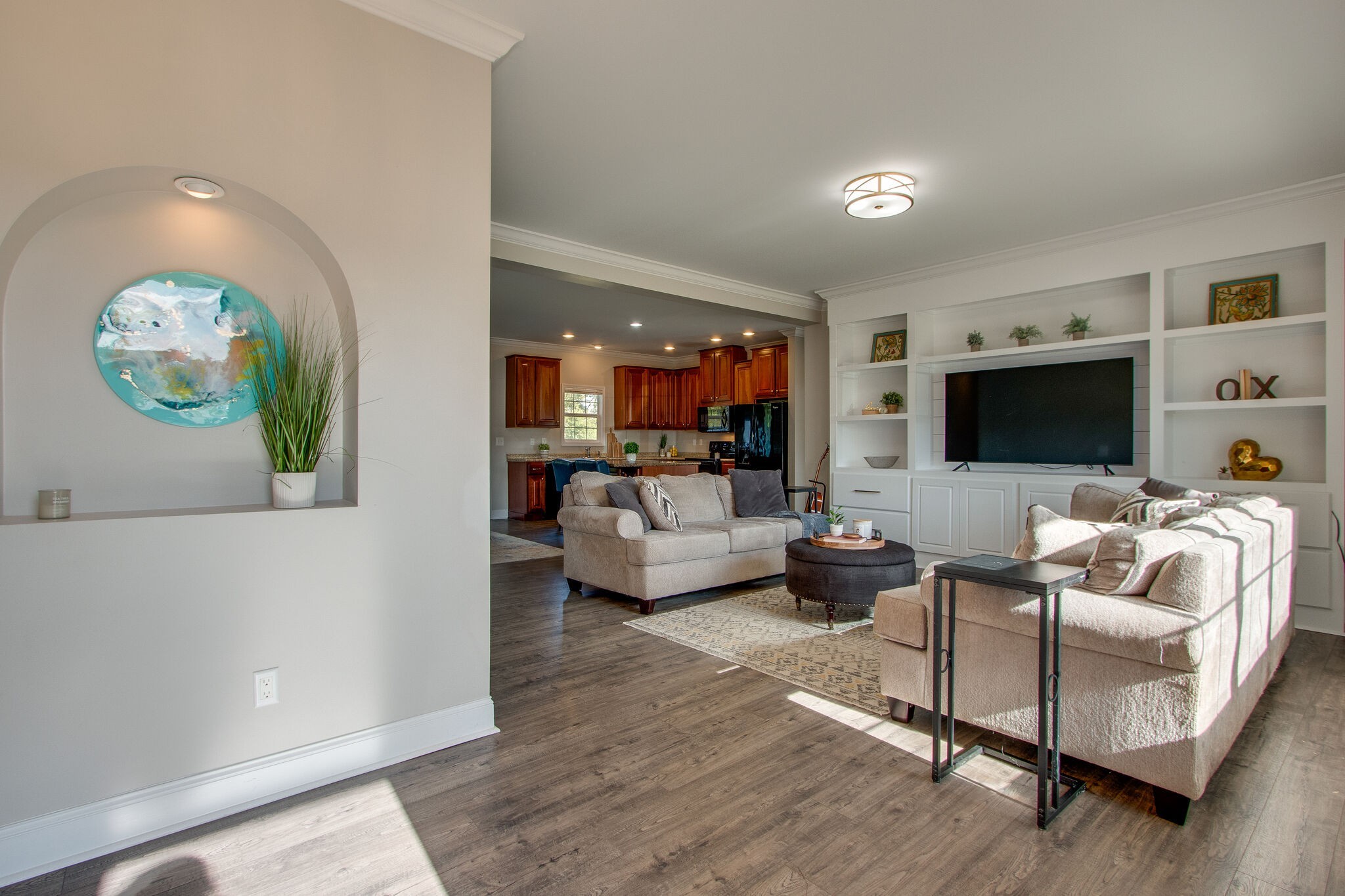 1164 Wrights Mill Road Spring Hill, TN 37174 - Photo 3 of 30 a living room with furniture and a flat screen tv