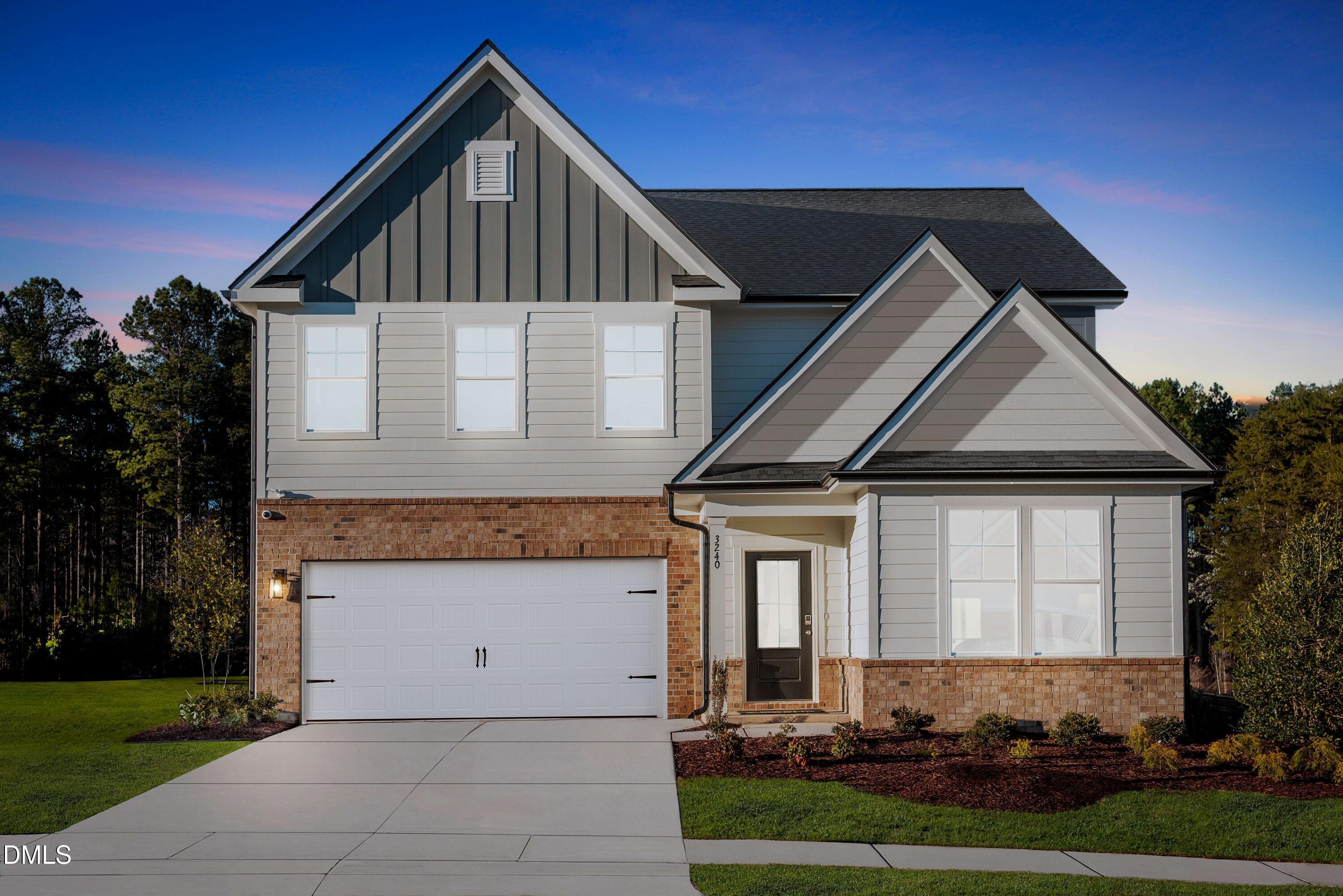 319 Jeter Grove Road Apex, NC 27523 - Photo 2 of 30 P_RAL_WIL_Idlewild_EXT_FRT_2_Dusk