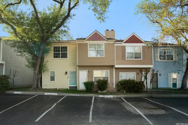 a front view of a house