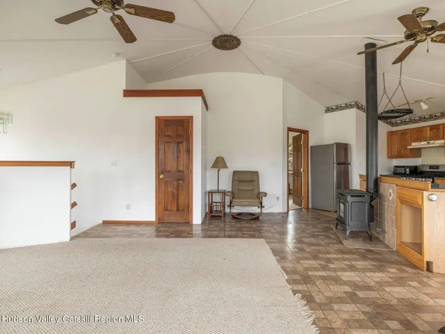 a house with trees in front of it