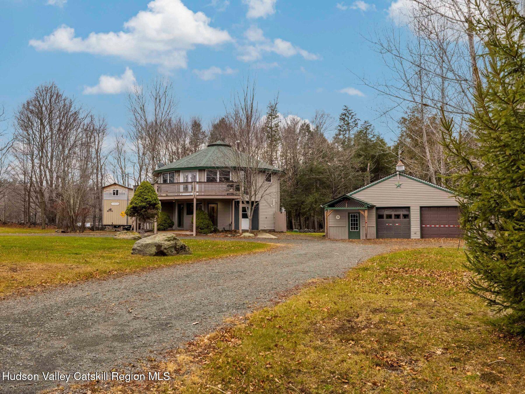 215 Siam Road Windham, NY 12496 - Photo 62 of 65 a front view of house with outdoor space and garden