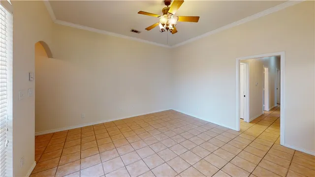 a view of an empty room