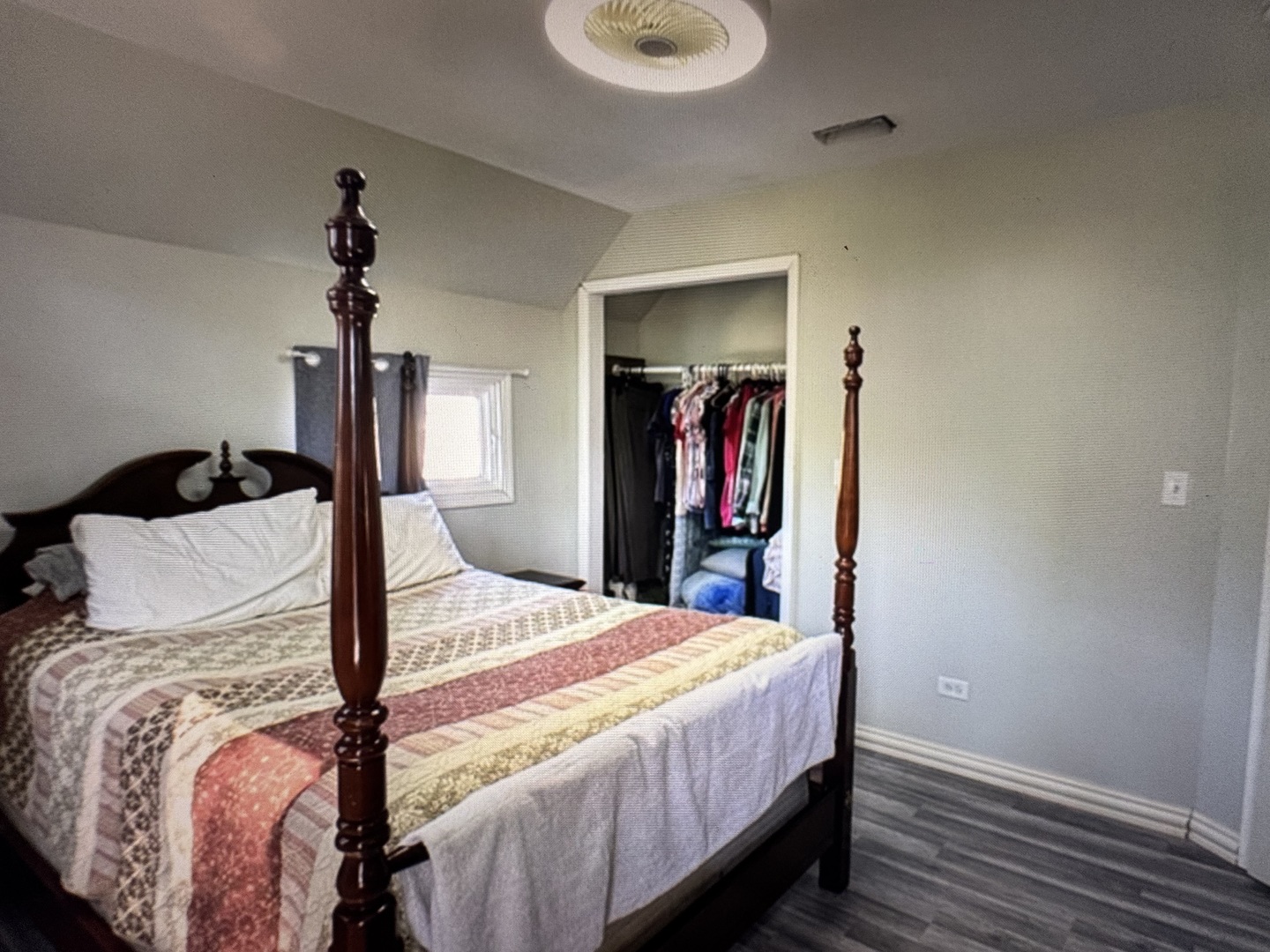 307 Mills Road Joliet, IL 60433 - Photo 19 of 22 a bedroom with a bed and a mirror