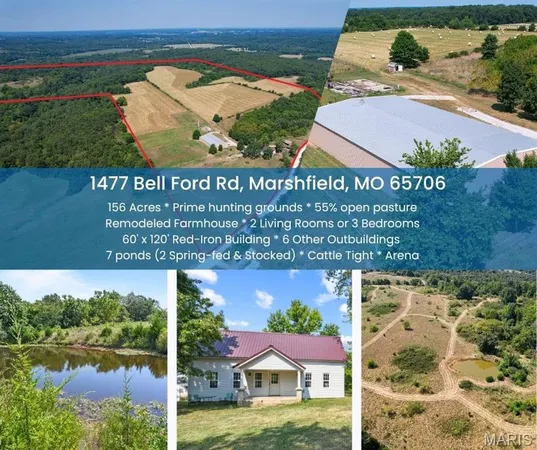 $965,000 | 1477 Bell Ford Road, Marshfield, MO 65706