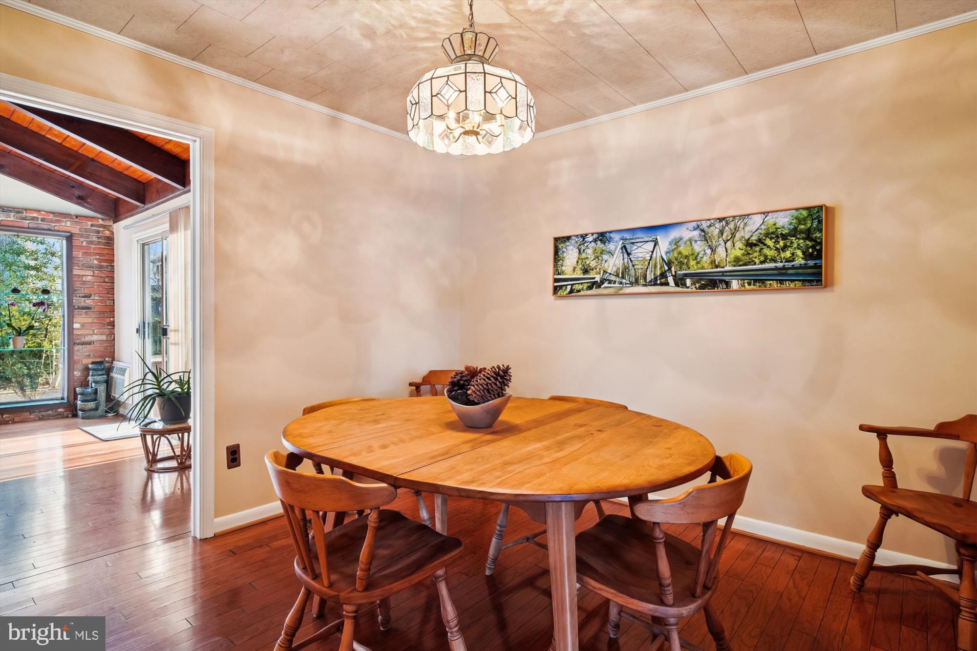 2845 Carrollton Road Annapolis, MD 21403 - Photo 15 of 47 a view of a dining room with furniture window and wooden floor