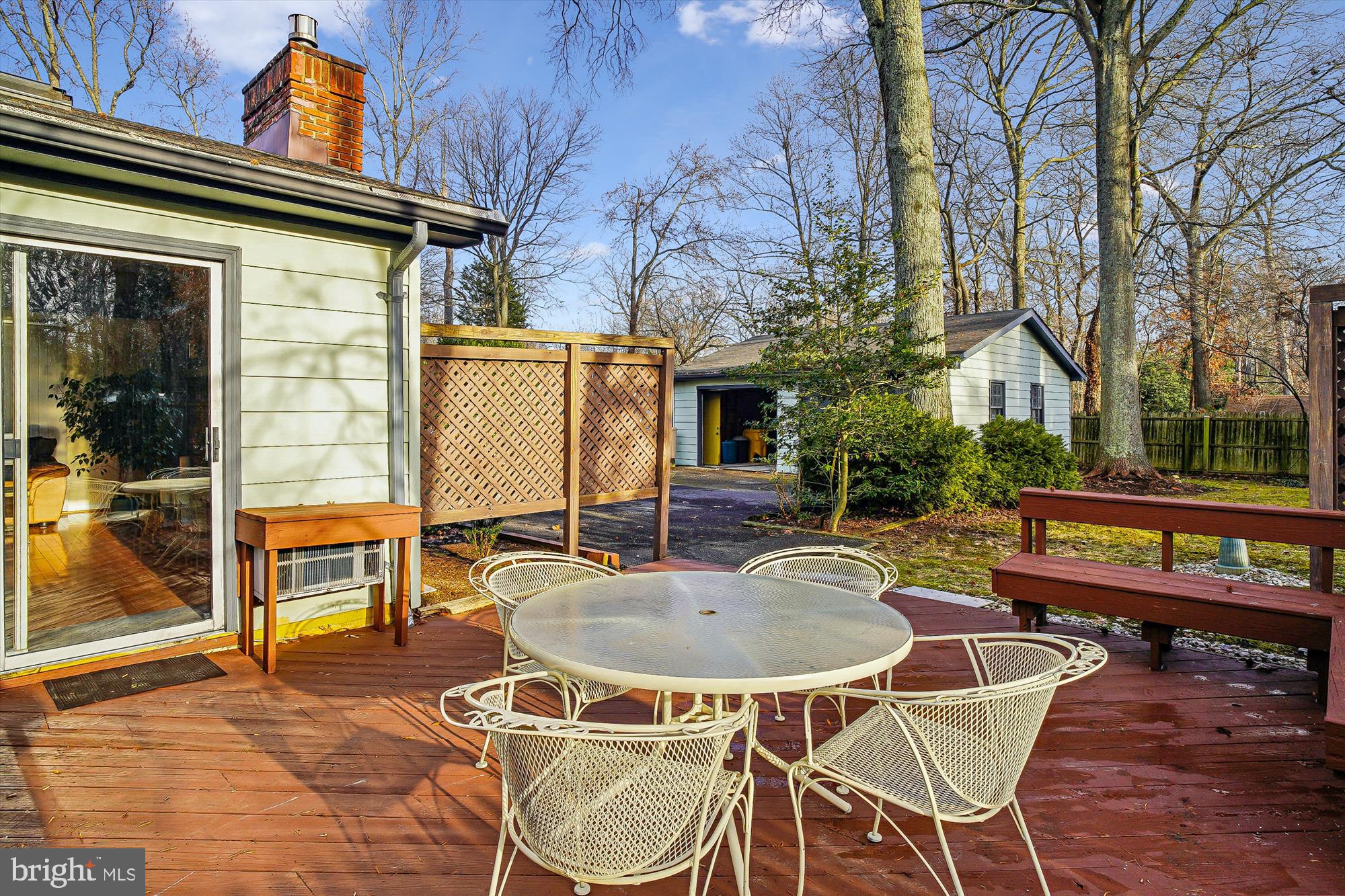 2845 Carrollton Road Annapolis, MD 21403 - Photo 25 of 47 a backyard of a house with barbeque oven table and chairs