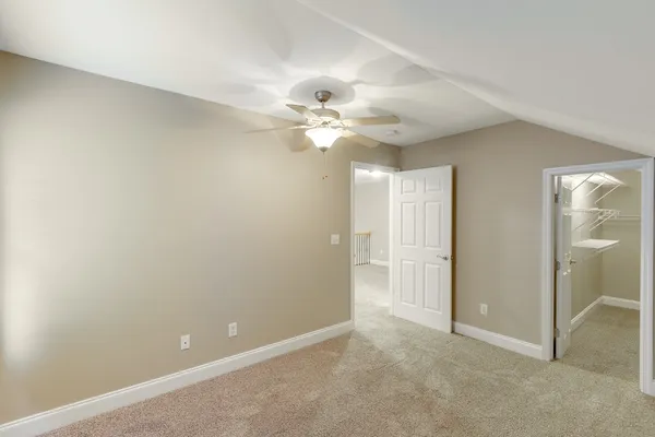 a view of an empty room