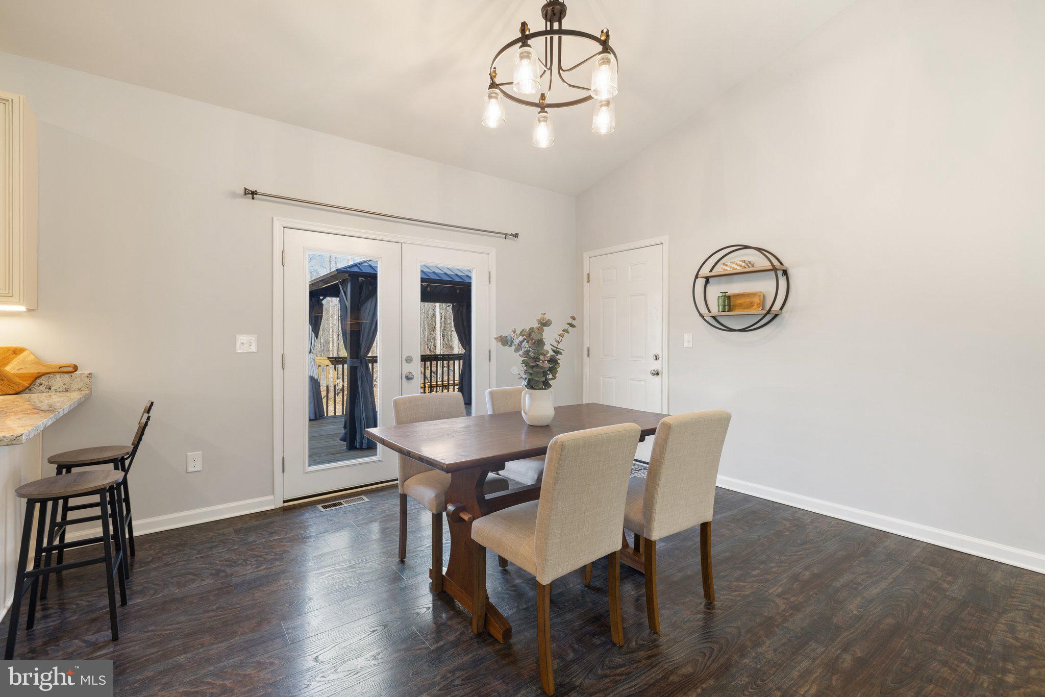 25533 Eleys Ford Road Lignum, VA 22726 - Photo 11 of 57 Dining area with doors to large deck