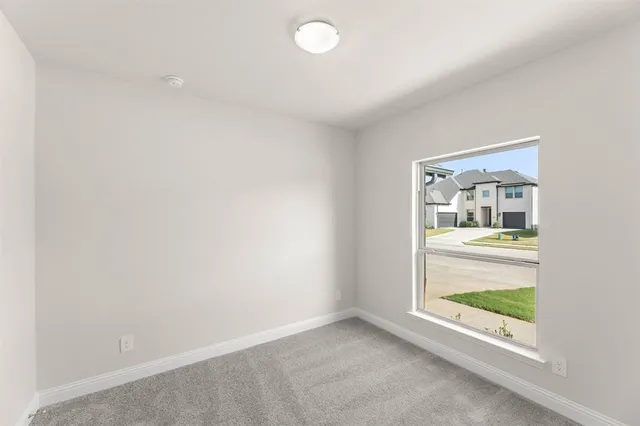 an empty room with window