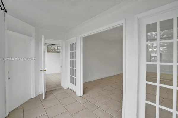 a view of an empty room