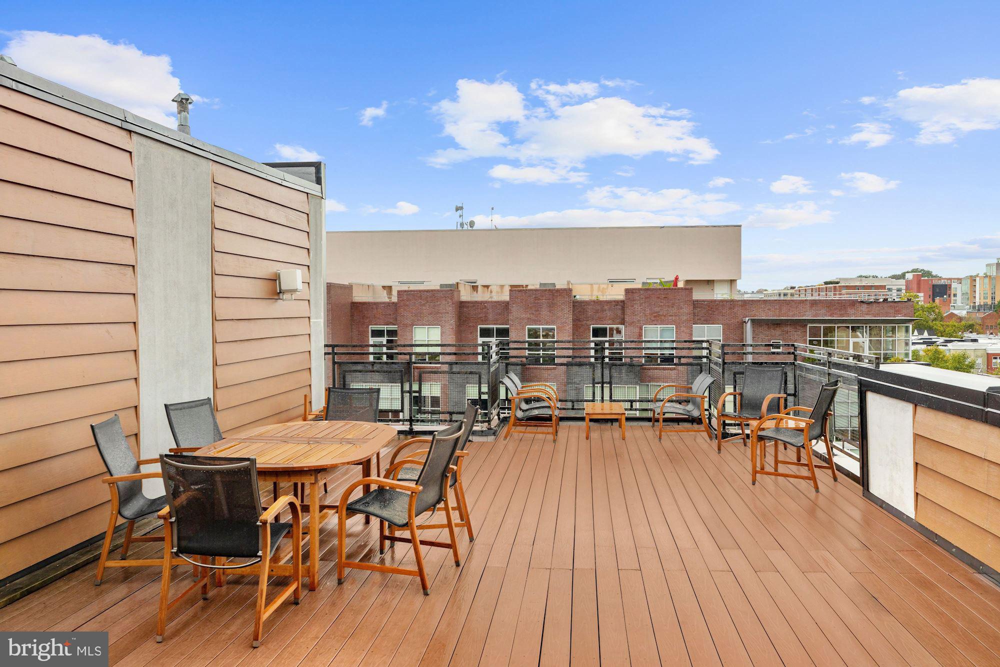 2101 11th Street Northwest, Unit 403 Washington, DC 20001 - Photo 23 of 25 Rooftop Deck with monument views