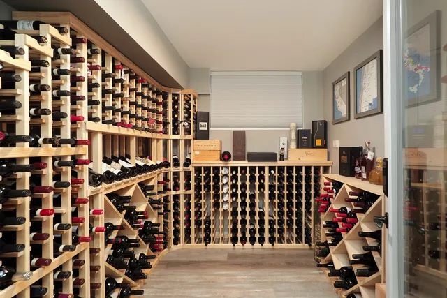 a black and white checkered floor