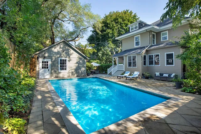a view of a house with pool