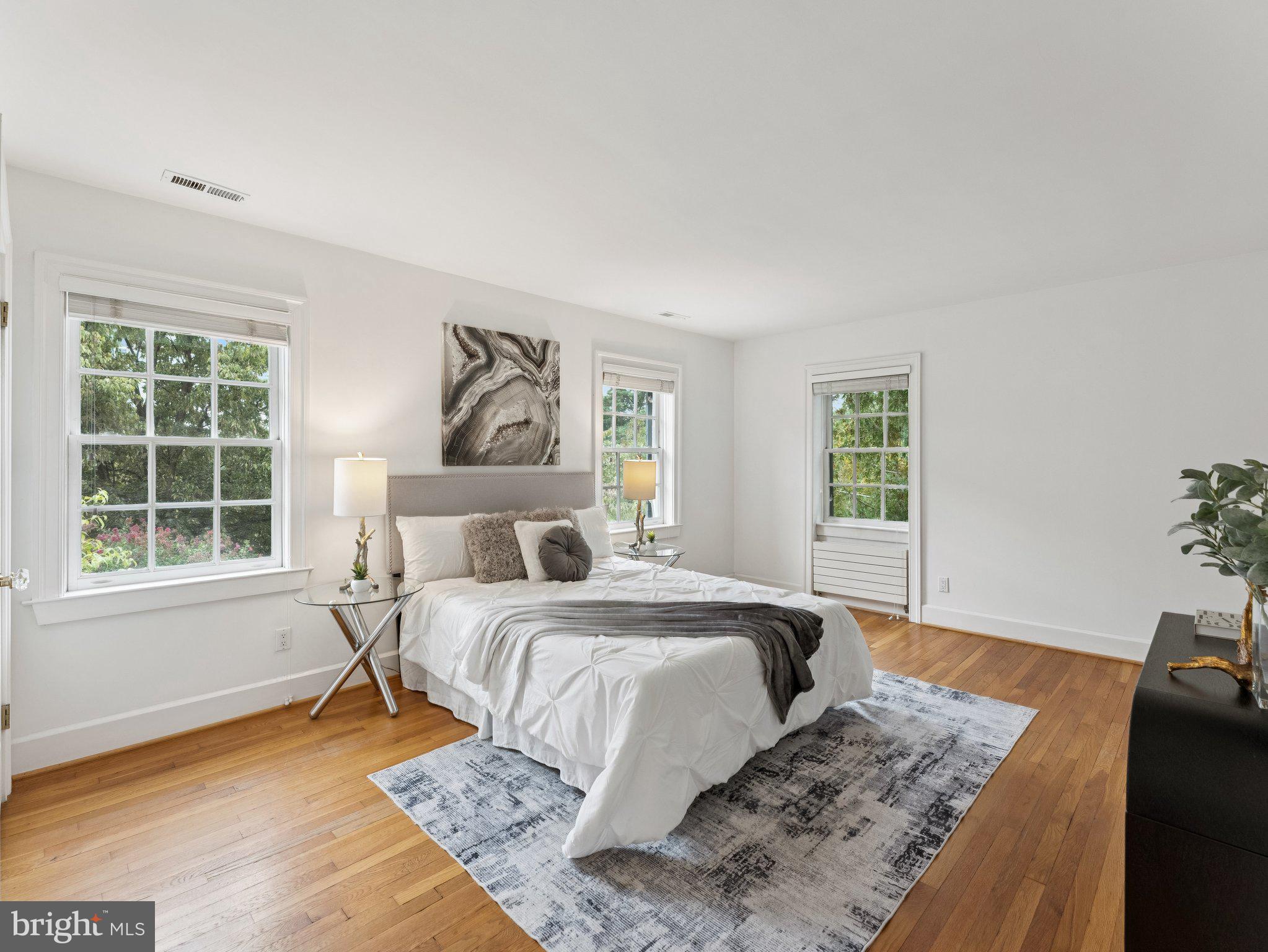 3541 R Street Northwest Washington, DC 20007 - Photo 17 of 35 a bedroom with a large bed and a window