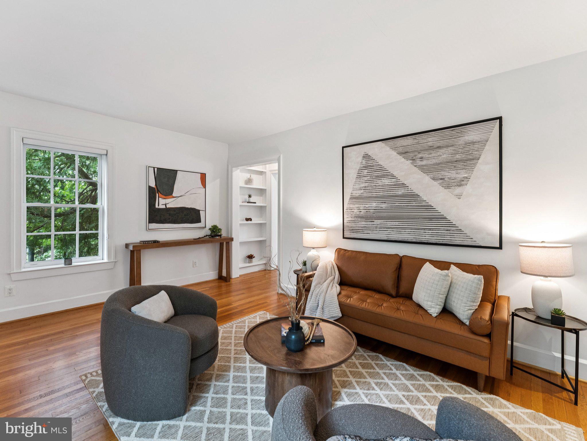 3541 R Street Northwest Washington, DC 20007 - Photo 3 of 35 a living room with furniture and a large window