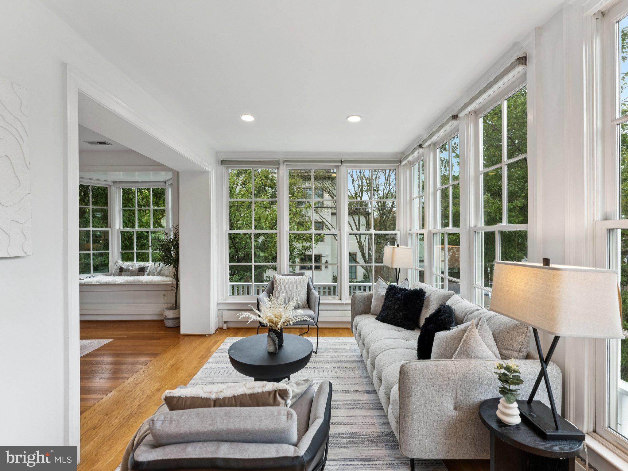 3541 R Street Northwest Washington, DC 20007 - Photo 10 of 35 a living room with furniture and a large window