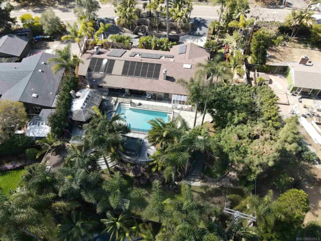an aerial view of multiple house