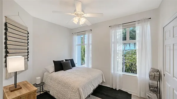 a view of a terrace with sitting area