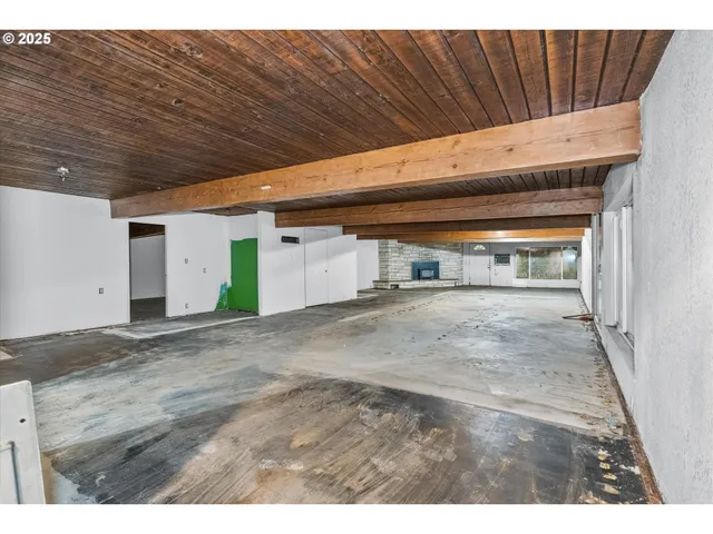 a view of a backyard of a house