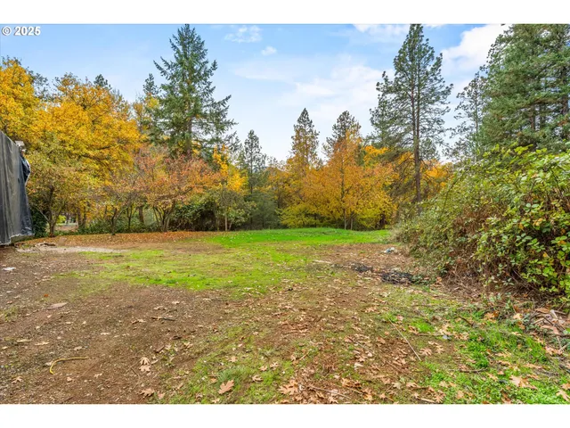 a house view with a garden space