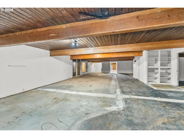 a view of a backyard of a house