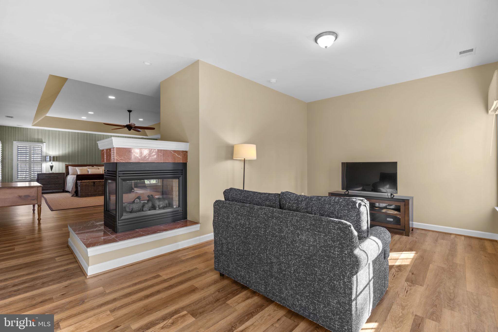 3091 Emerald Valley Road Ellicott City, MD 21042 - Photo 39 of 95 a living room with furniture and a fireplace