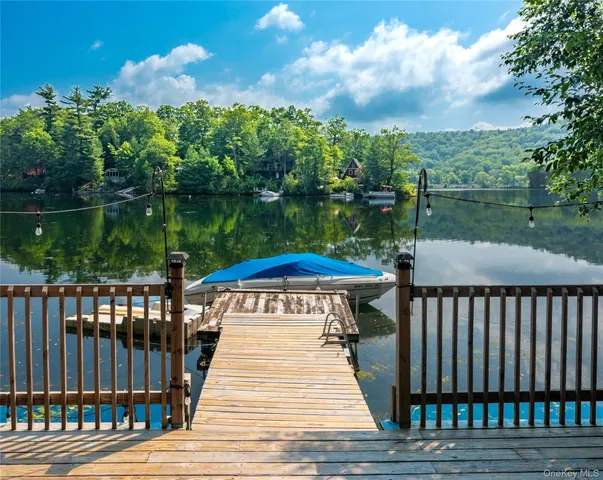 front view of a house with potted plants and a yard