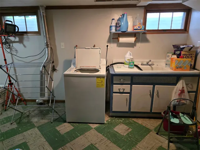 a room with storage and utility