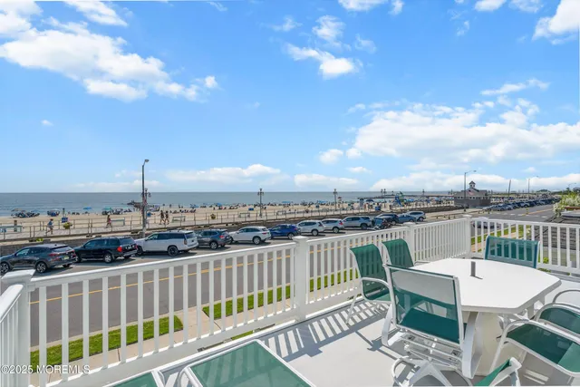 a view of a balcony with city view