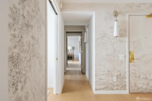 a view of a bathroom with shower