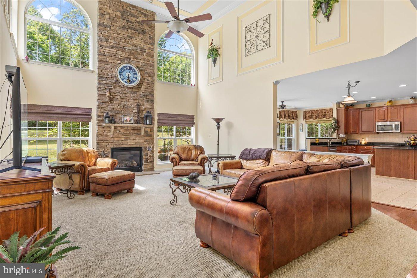 11110 Park Ridge Road Fredericksburg, VA 22408 - Photo 32 of 48 Floor to Ceiling Stone Mantel