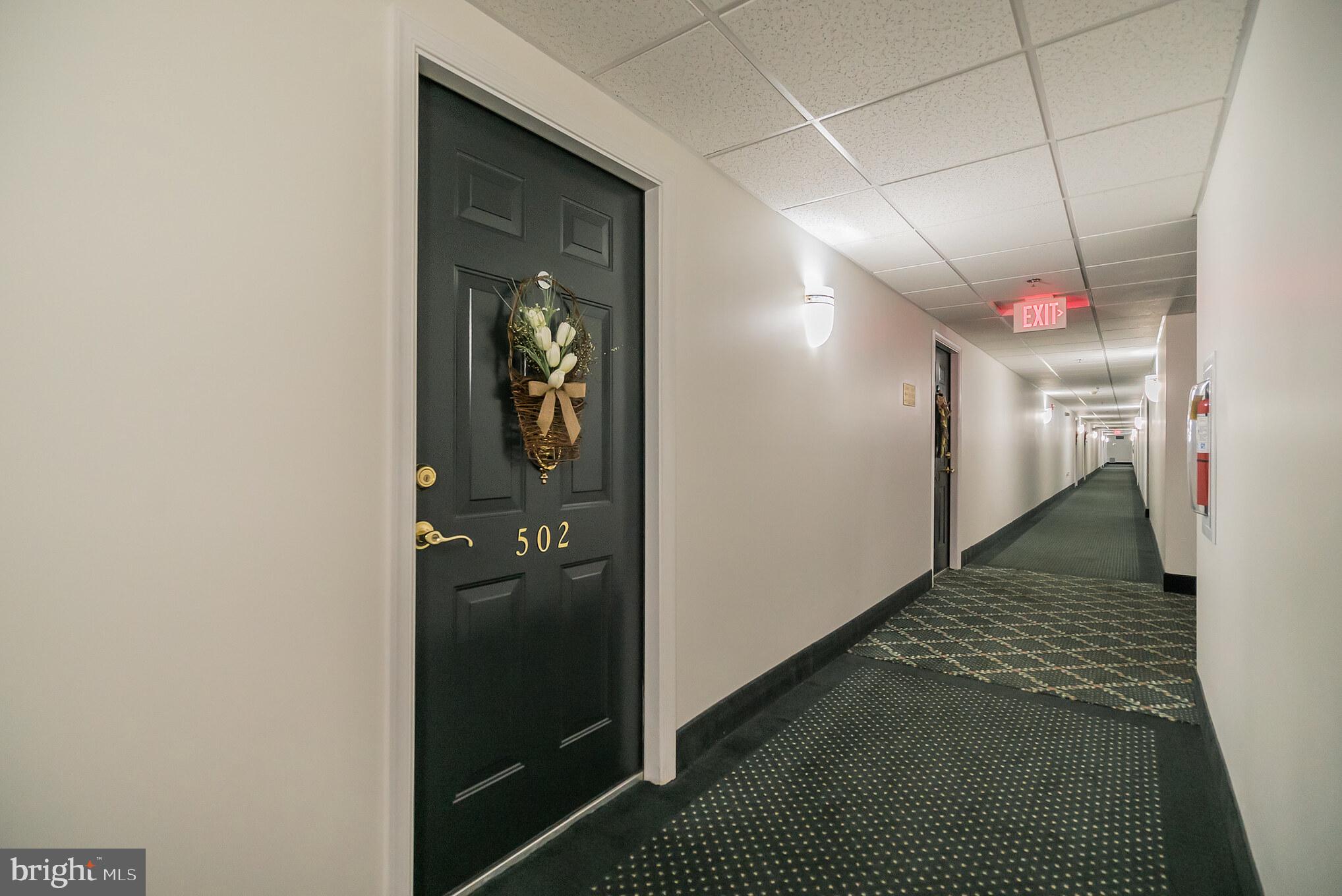 Just steps to the elevator